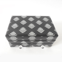 玻璃贴花珠宝盒