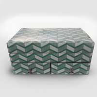 珠宝盒-绿色花纹